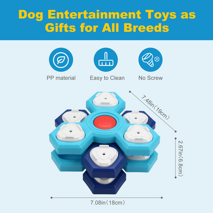 Ella's Hexagonal Treat Puzzle Toy for Dogs