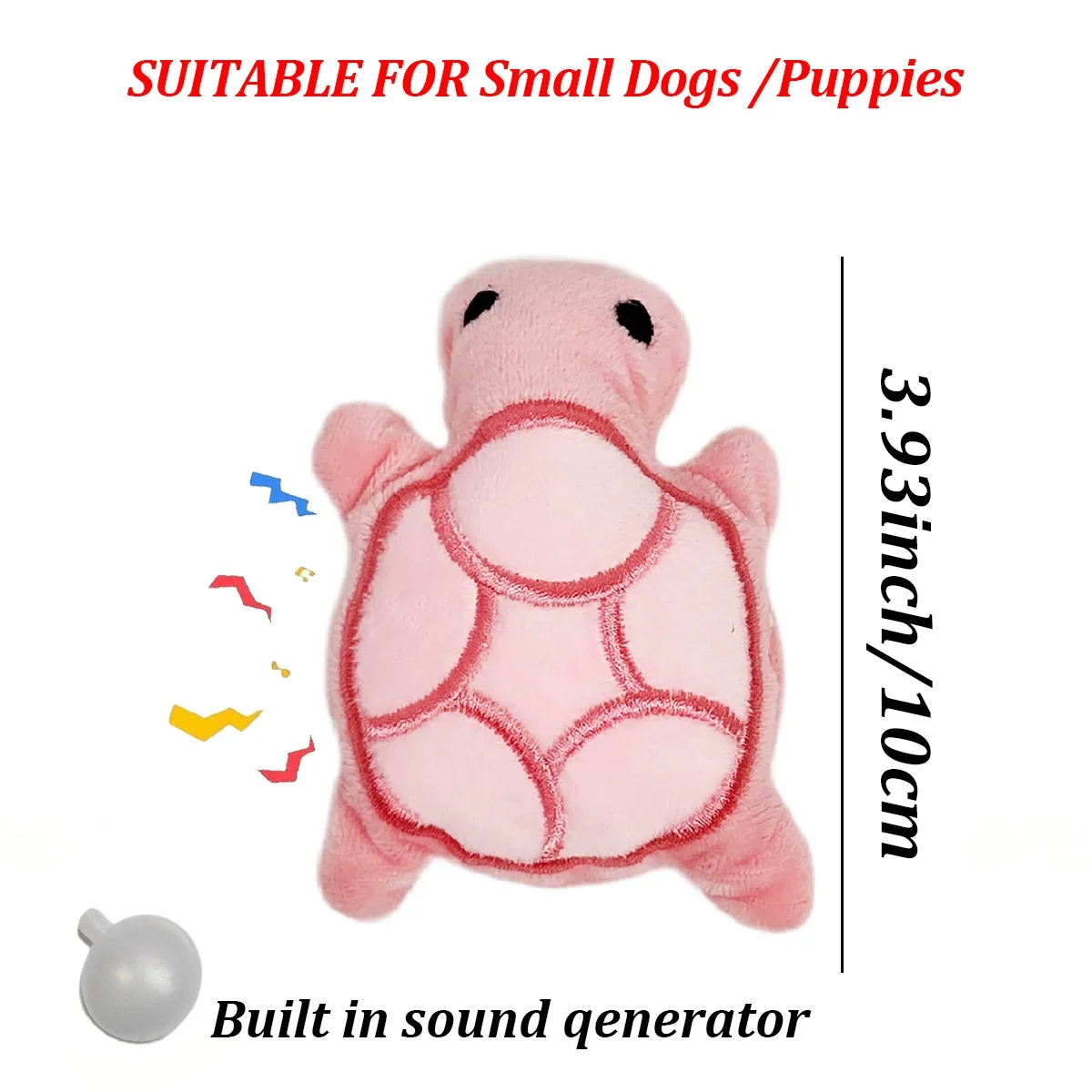 Copper's Mini Turtle Plush Dog Toy