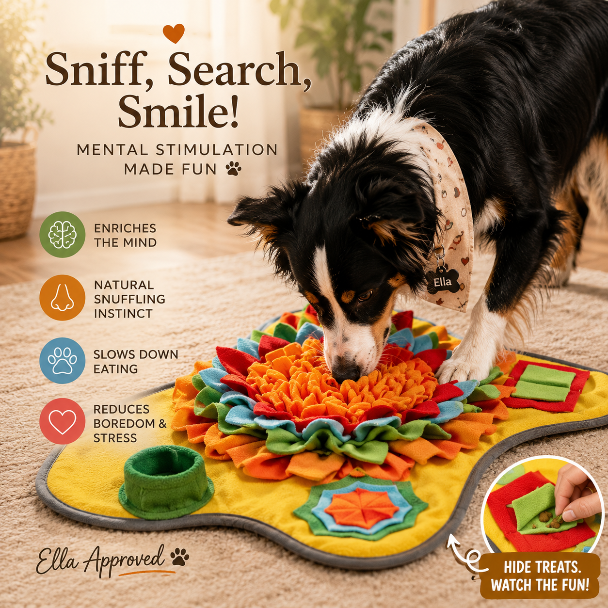 Ella's Interactive Snuffle Mat for Dogs