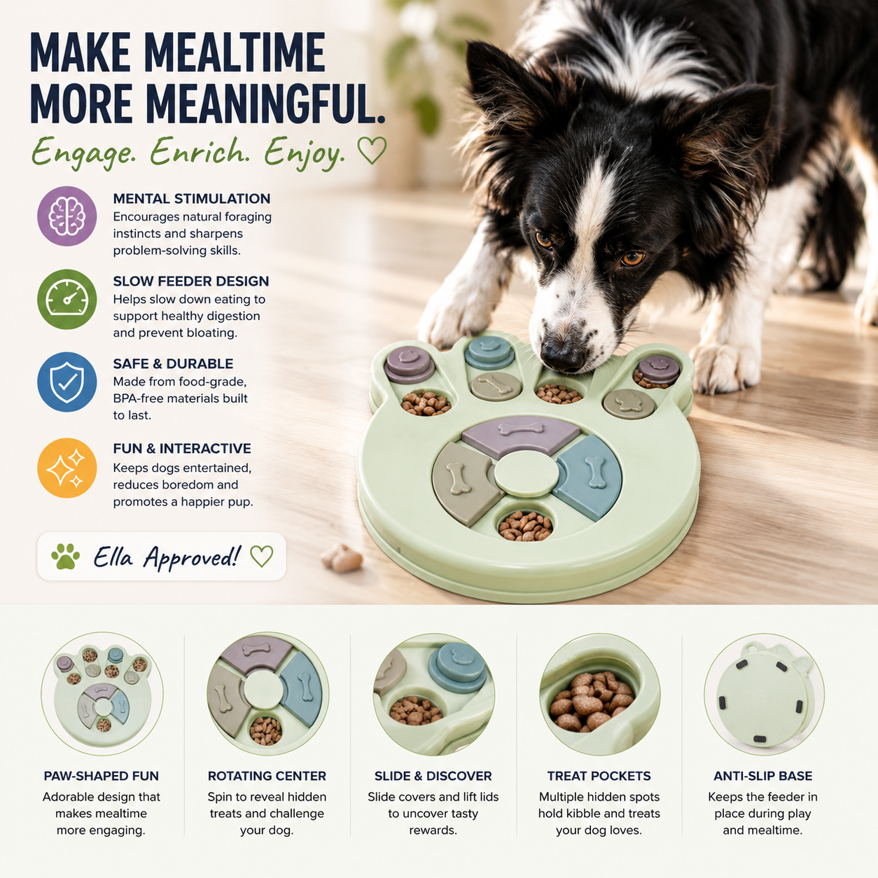 Ella's Multi-Layer Puzzle Slow Feeder Bowl