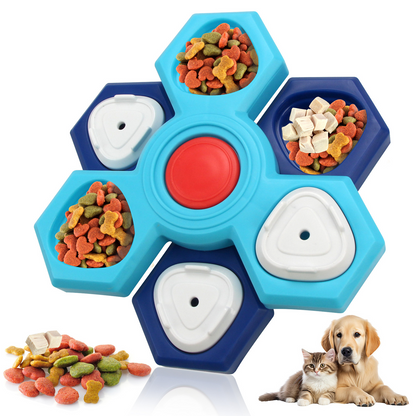 Ella's Hexagonal Treat Puzzle Toy for Dogs